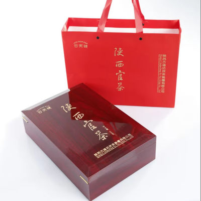 Specialty Health Drink Long-Term Shelf Life Fu Brick Gold Flower Black Tea Boutique Gift Box Set for Gifting