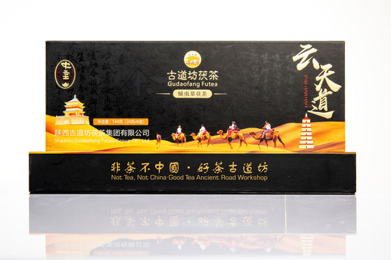 144g Natural Tea Handcrafted with Cordyceps Pupa and Chinese Tea Combination