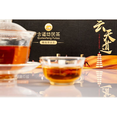 Xi'an Natural Dark Tea Brick Compressed with Mellow Fu Tea Leaves and Performance