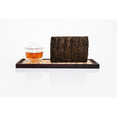 Compressed Dark Tea Brick from Shaanxi's Finest Fu Zhuan Tea with Dark Aging Flavor