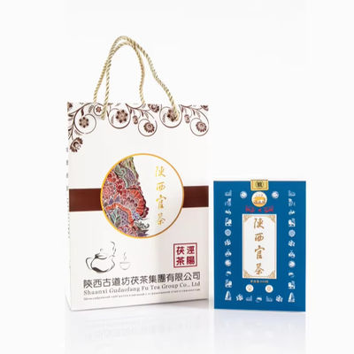 Exporting FuTea Dark Tea Natural Superfine Compressed Tea Carton Package with Long-Term Shelf Life and Nice Taste