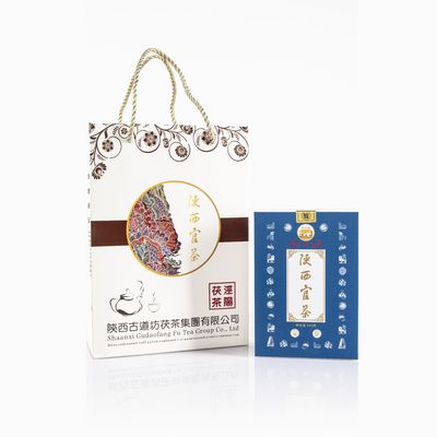 Style Dark Tea Shaanxi Official Tea Golden Flower Black Tea Custom Tea Instruction for Brew to Drink