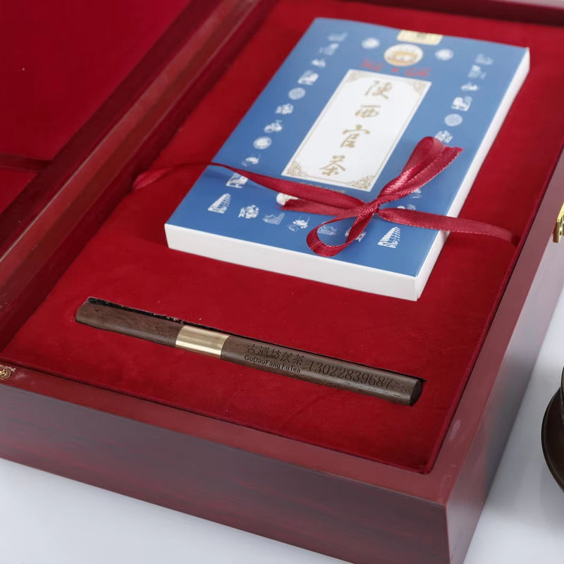 Chinese Traditional Shaanxi Official Tea Gift Set Handmade Pressed Weight Loss Tea for Liver and Kidney Age 5-10 Years
