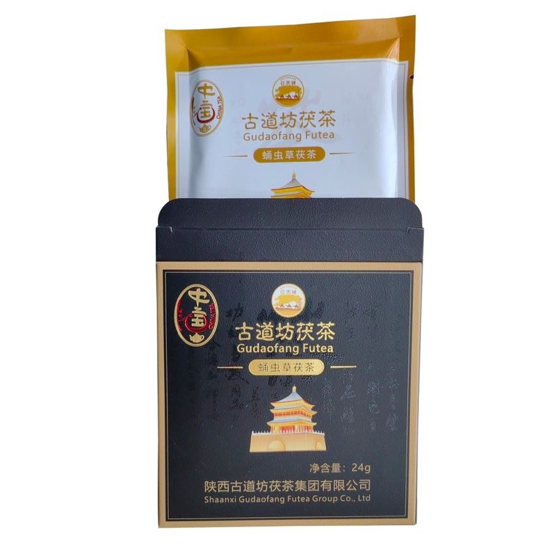 Xi'an Natural Dark Tea Brick Compressed with Mellow Fu Tea Leaves and Performance