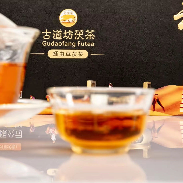 Fuzhuan Golden Flower Dark Tea 144g for Business Reception Long-term Shelf Life Guaranteed Popular Choice