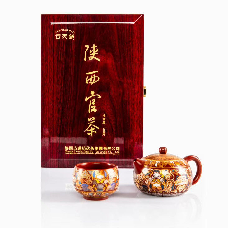Experience the Mellow and Golden Flower Fragrance of Our Dark Tea Organic Tea for Health Drink Enthusiasts